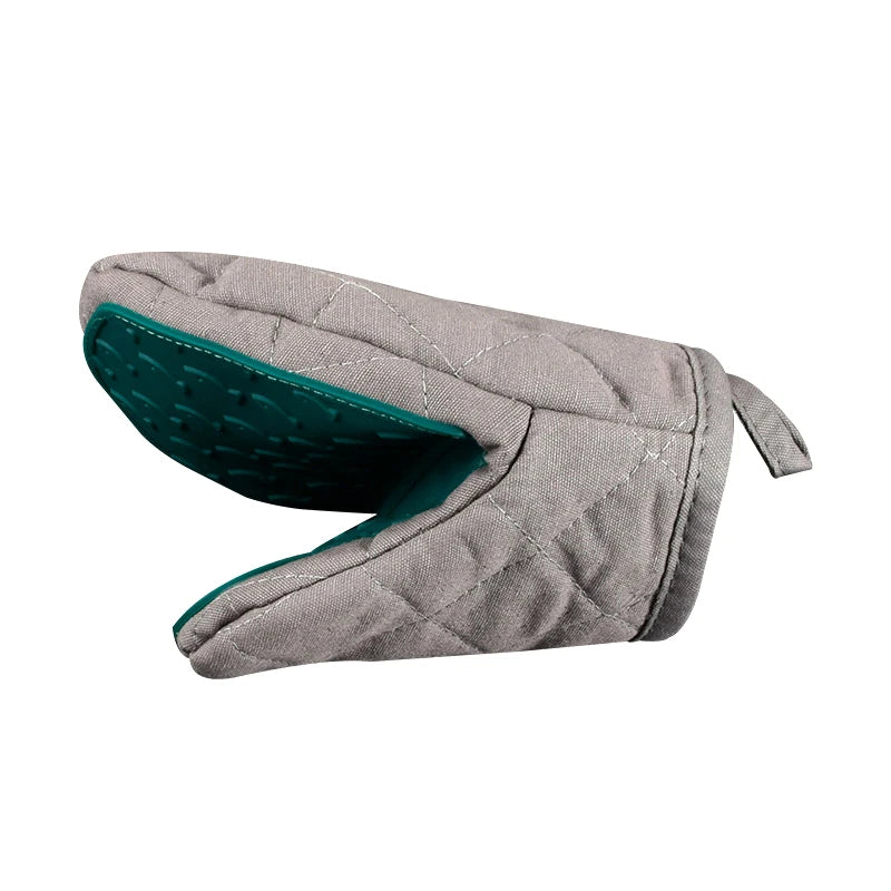 1pc Silicone Anti-scalding Oven Gloves Mitts Potholder Kitchen Silicone Gloves Tray Dish Bowl Holder Baking Oven Glove Hand Clip Oasis Select Army green