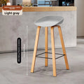 Nordic Bar Chair Modern Simple Bar Chair Wrought Iron Fashion Creative Restaurant High Stool Household Stool Front Desk Chair Oasis Select Q grey 75 2 pieces