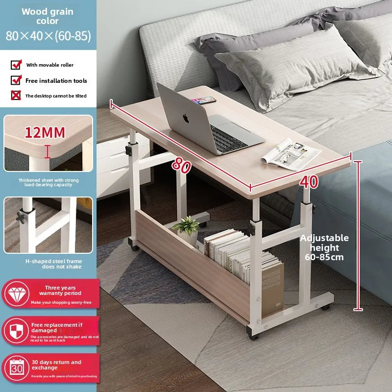 Multi-functional Computer Desk Bedside Table Mobile Lifting Small