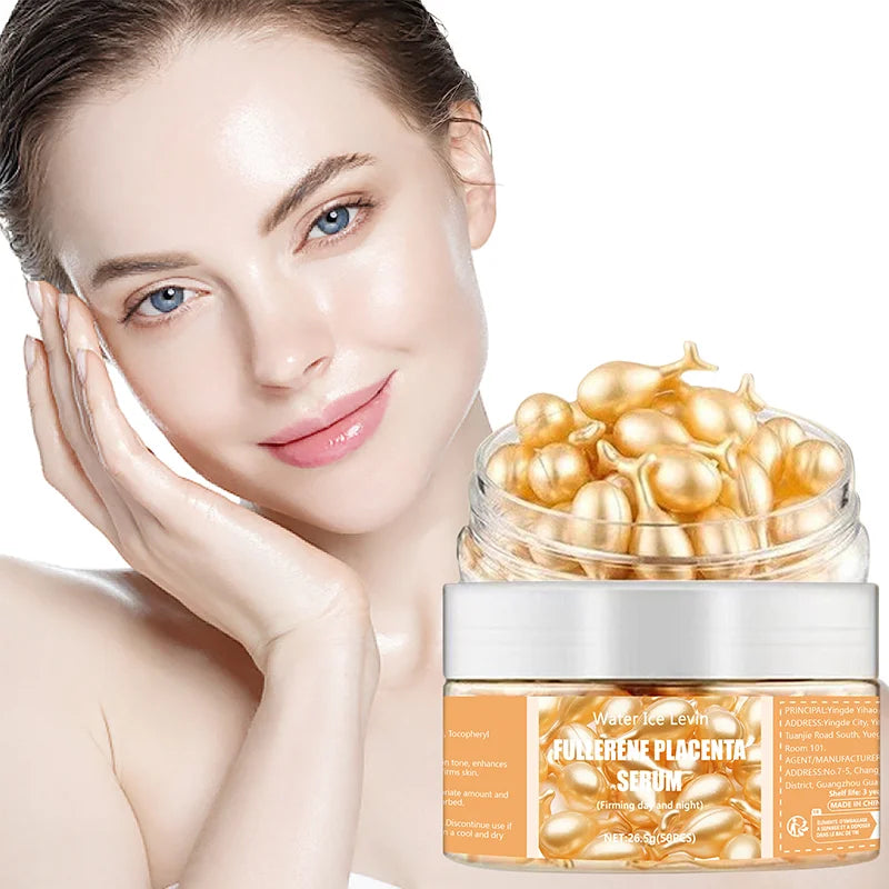 50 Fullerene Essence Capsules Collagen Capsules Facial Care Essence Anti-Wrinkle Anti-Acne Firming Whitening Hyaluronic Acid Essence Skin Care New Model Oasis Select