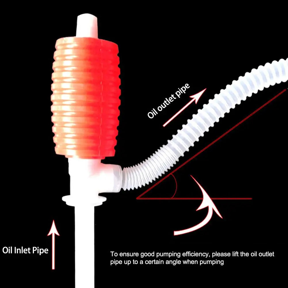 Portable Manual Siphon Suction Water Chemical Liquid Pump Car Truck Fuel Syphon Oil Diesel Transfer Sucker Hand Pump Oasis Select
