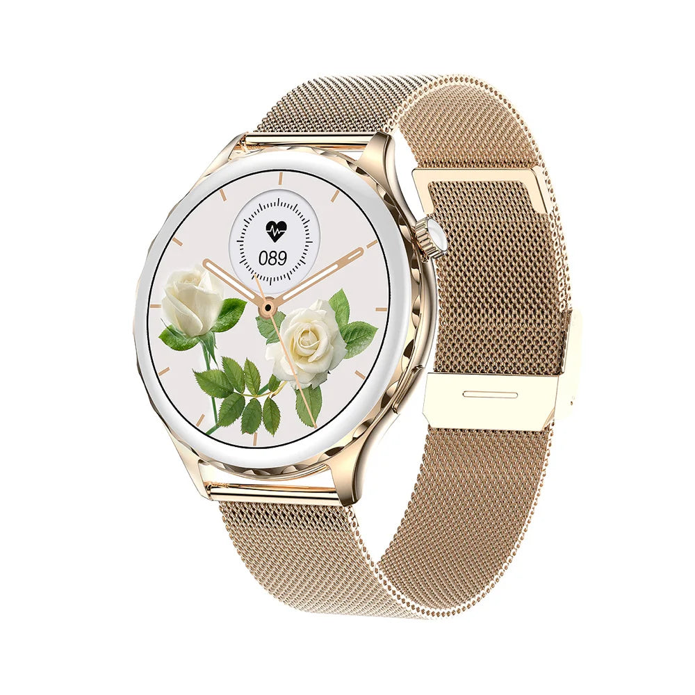 1.32" Smart Watch Women Blue Tooth Call Smartwatch 2023 Original Lady Watches Sports Fitness Heart Rate Waterproof Bracelet Oasis Select GDGDM