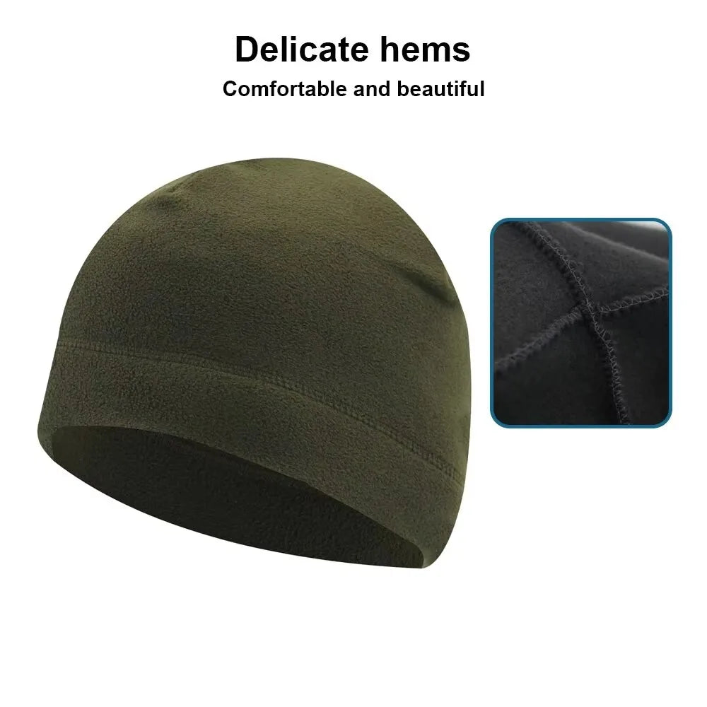 1/2pcs Warm Beanie Hat Soft Men Women Ski Cycling Skin-Friendly Anti-Static Hiking Thermal Fleece Running Windproof Oasis Select