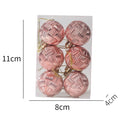Baubles Mixed Christmas Balls Adapter Xmas Tree 6PCS Accessory Assembly Decoration Ornament Party High Quality Oasis Select Rose Gold China Mainland