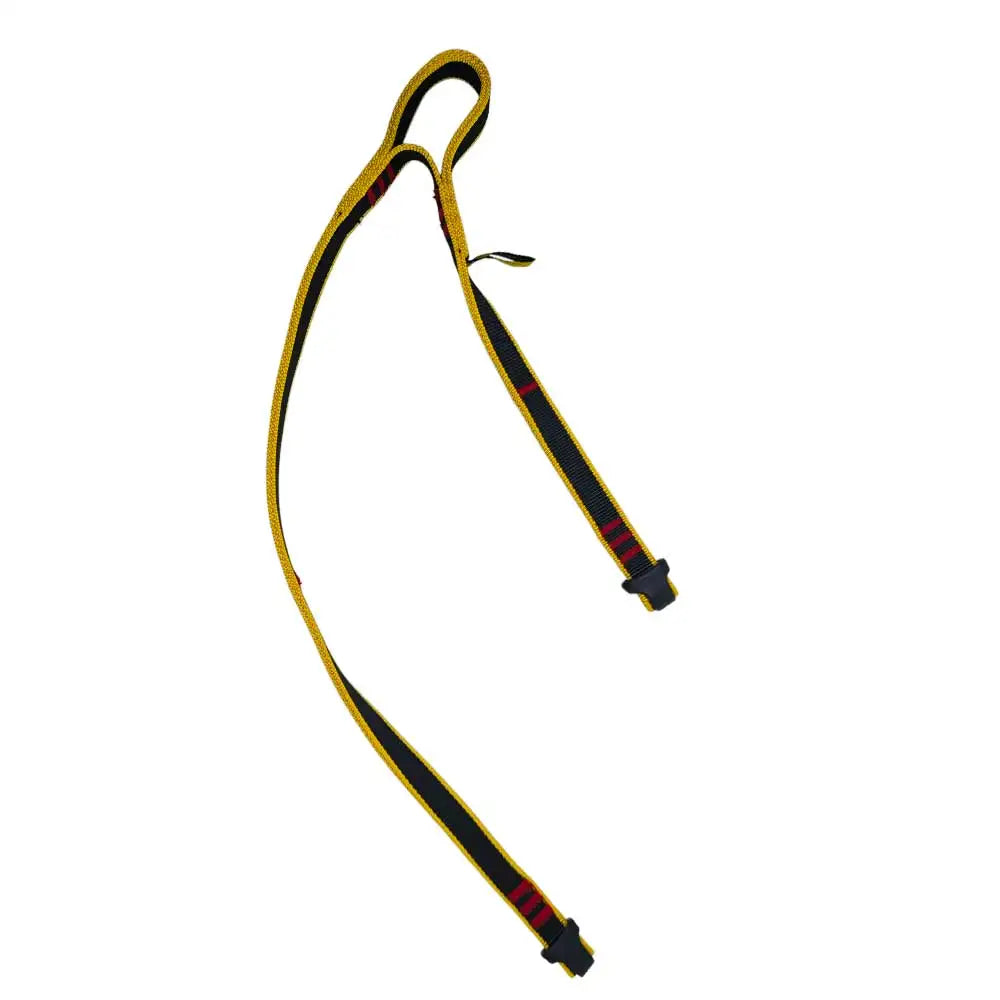 Rock Climbing Cow Tail Lanyard 2-Leg Fall Protection Tether Mountaineering Abseiling Via Ferrata Harness Connection Equipment Oasis Select black