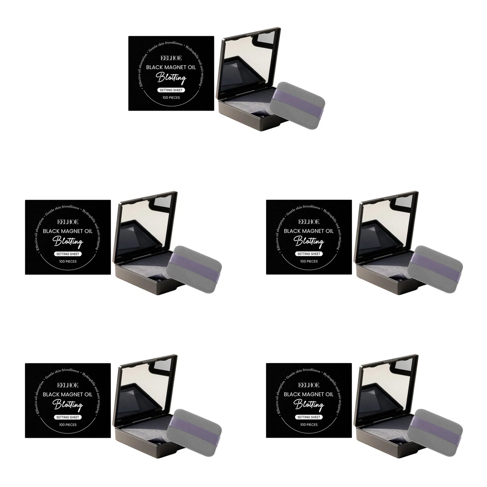 Eelhoe Oil Blotting Sheets 100 Pack – Shine Control with Mirror Oil Blotting Sheets Oasis Select 5 Sets