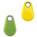 1/2pcs Mini Fashion Smart Dog Pets Bluetooth 4.0 GPS Tracker Anti-lost Alarm Tag Wireless Child Bag Wallet Key Finder Locator Oasis Select Yellow-Green