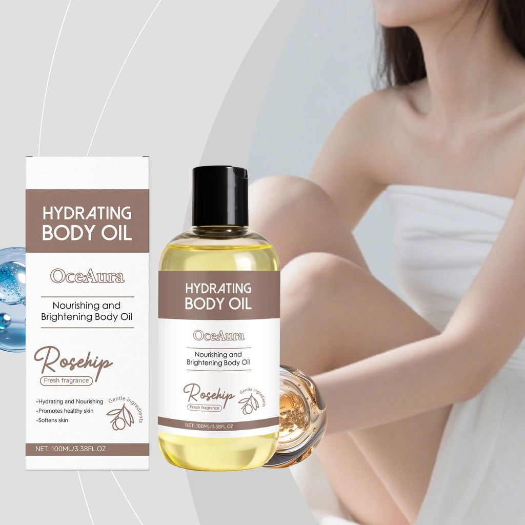 OceAura Anti-Dryness Firming Body Oil Moisturizes Skin Brightens Skin Radiance Smooth Soft Hydrating Refreshing Body Oil Oasis Select