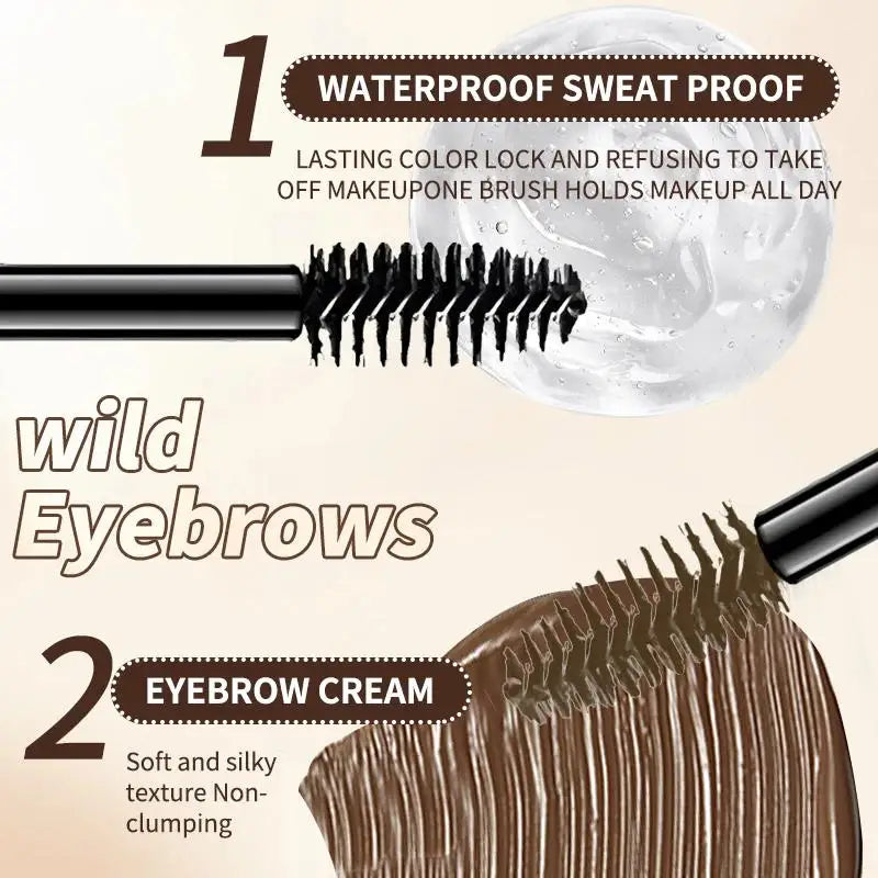 OCHEA Dual-Head Waterproof Eyebrow Tint Cream & Styling Wax