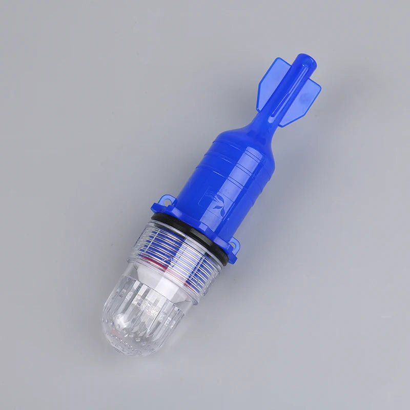 Fishing Light Underwater Net Beacon Buoy Signal Light Indicator Light Lures Fish Finder Lamp Flashing Double Flash Lamp Oasis Select Blue