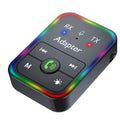 For Car Music Audio Headphone Receiver Handsfree Wireless Bluetooth 5.3 Receiver Transmitter Adapter 2 in 1 3.5mm AUX Jack Oasis Select black