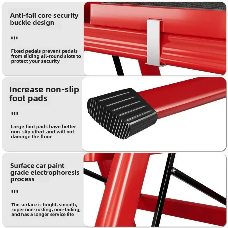 Herringbone Ladder Household Ladder Folding Telescopic Multifunctional Indoor Stairs Thickened Climbing Ladder Escalator Oasis Select
