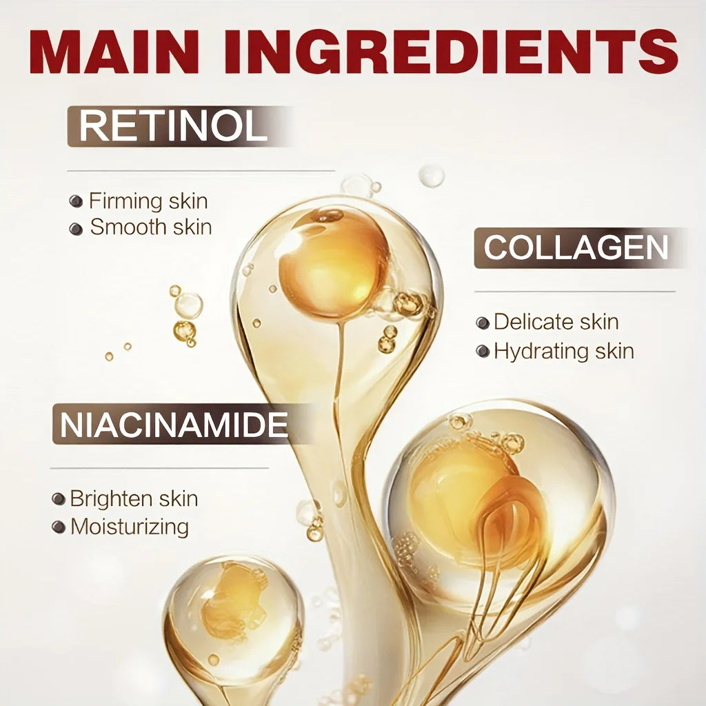 Retinol Essence Capsules with Collagen & Niacinamide – 30 Caps Face Serum Capsules Oasis Select