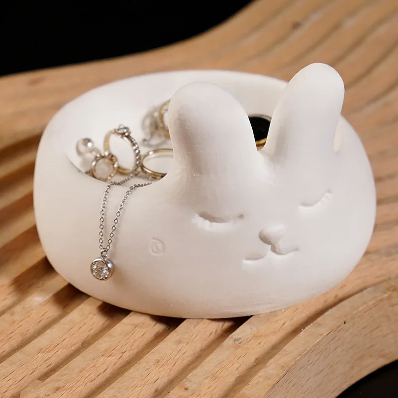 Rabbit Egg Tray Mold Bunny Rabbit Plaster Mold Bunny Candle Holder Mold Cute For Egg Holding Candle Making Gifts Oasis Select