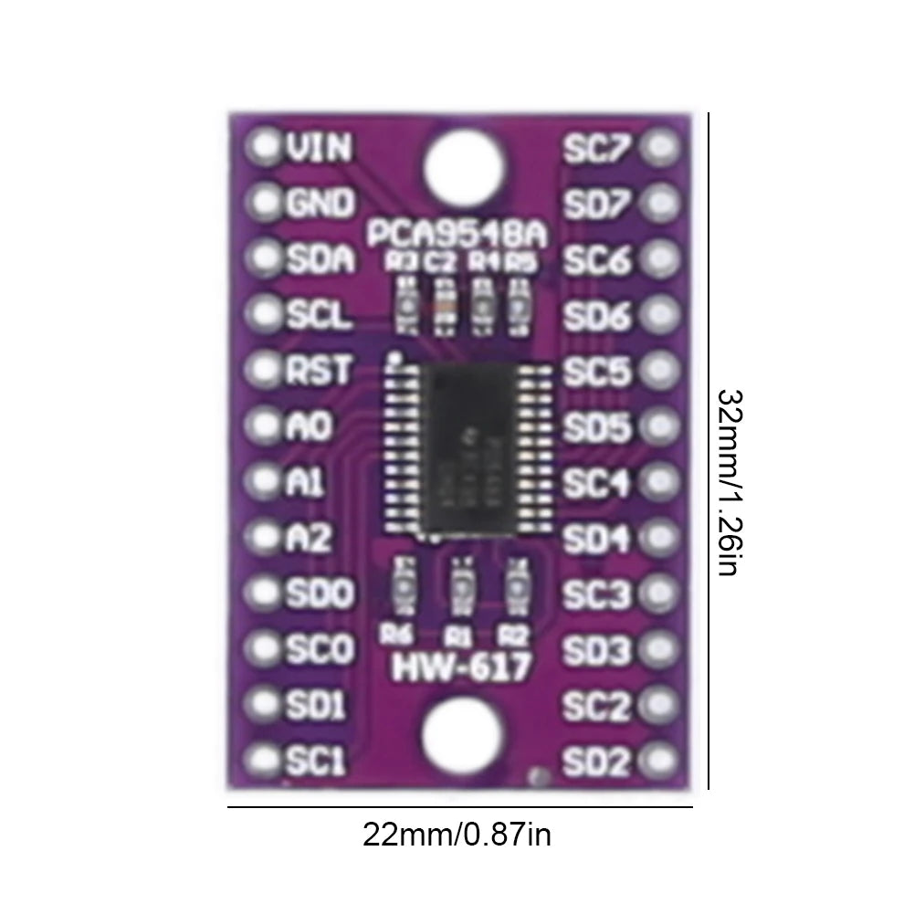 TCA9548A I2C Multiplexer 1-to-8 Expansion Board for Arduino I2C Multiplexer Module Oasis Select