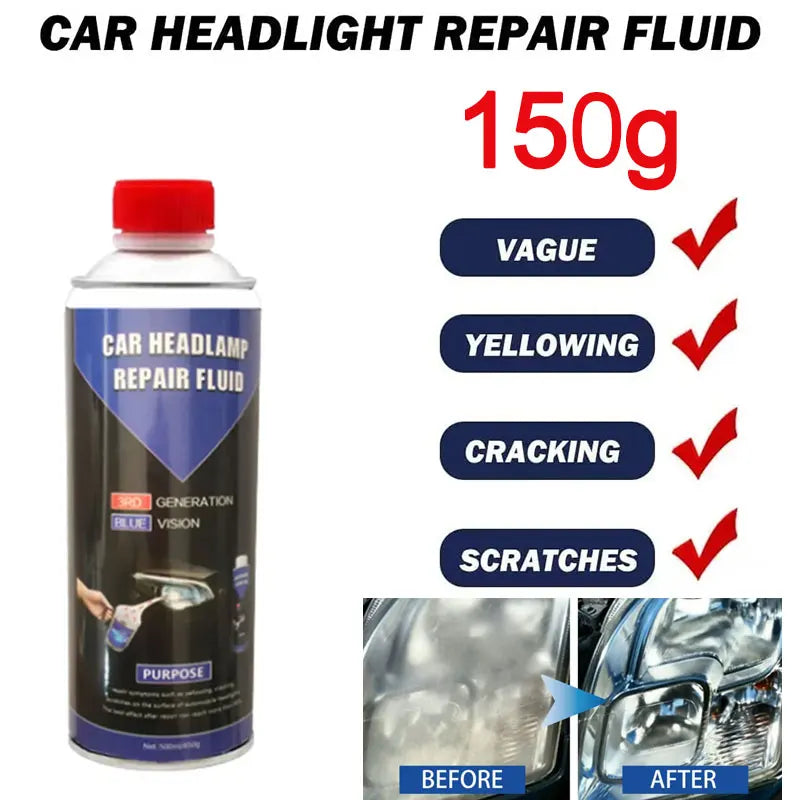 800g Car Headlights Restoration Liquid 600ml For Car Headlight polishing Renovator Headlight Polymer Refurbishmen Repair Oasis Select 150g