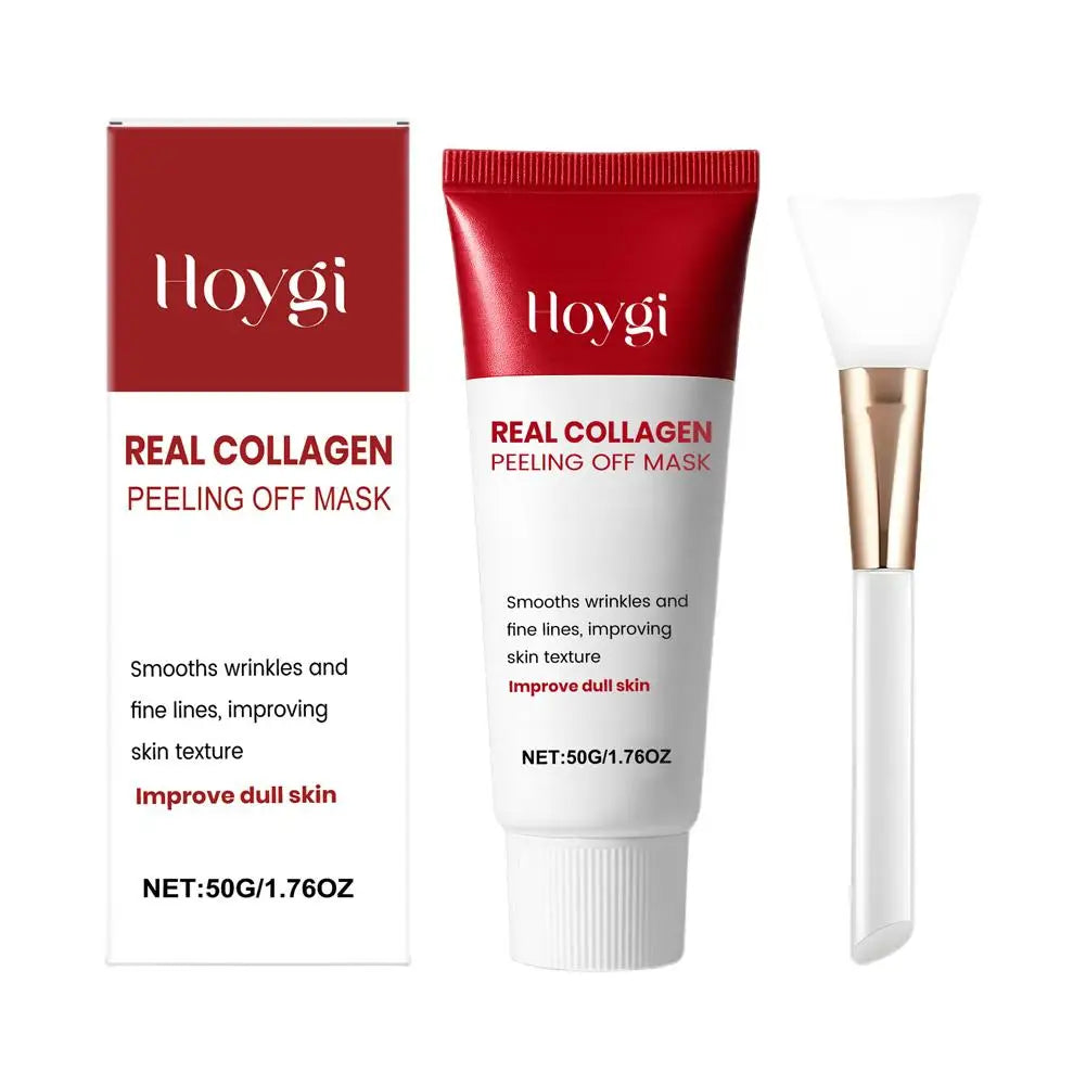 Collagen Wrapping Peel Off Facial Mask, Deeply Hydrating Glowing For Elasticity Skin Collagen Overnight Wrapping Mask Skin Care Oasis Select 50g kit