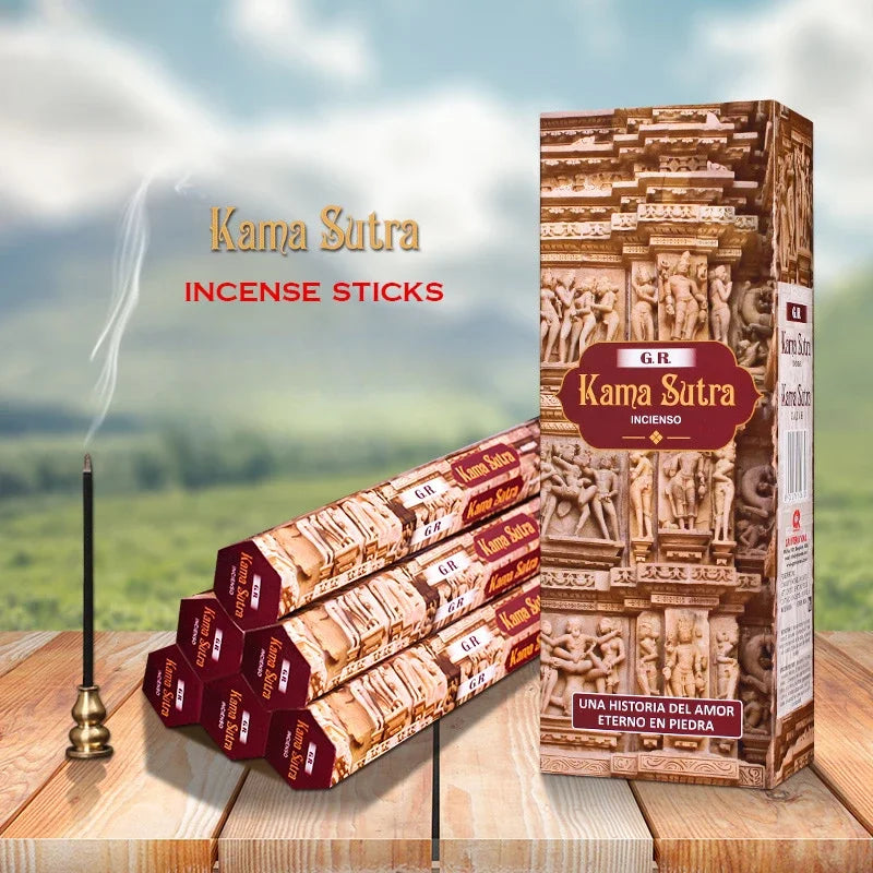 120 sticks/lot Natural sandalwood OUDH Palo Santo indian incense sticks Purifying Air Deodorization Aromatherapy Scents for home Oasis Select Kama Sutra