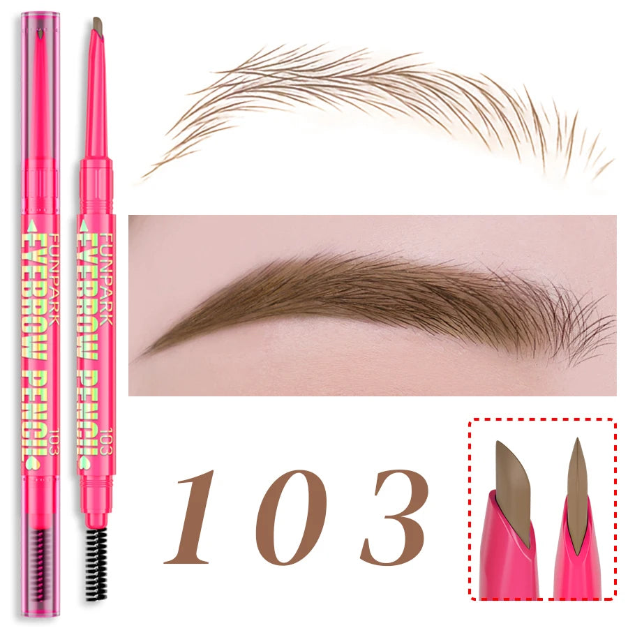 FUNPARK Waterproof Double-Ended Eyebrow Pencil – 5 Colors