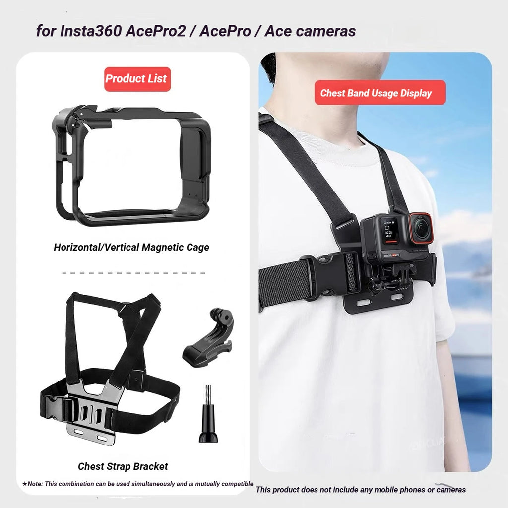 aMagisn Plastic Cage for Insta360 Ace Pro 2 / Ace Pro / Ace