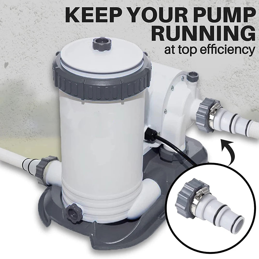 Plastic Hose Adapter Kits with Collar for Intex 4000 2500 2000 1500 ARU Threaded Connection Pumps Pool Parts Supplies Oasis Select