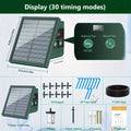 DIY Solar Drip Irrigation System Garden Automatic Watering System Plant Watering Devices for Potted with Water Level Detection Oasis Select square 1set