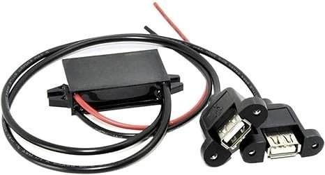12V 24V to 5V 3A 15W Converter Module Power Supply Regulator for Car Charger Dual USB Output(12V-5V 3A 1USB C1) Oasis Select Double ear 12V 24V 5V 3A