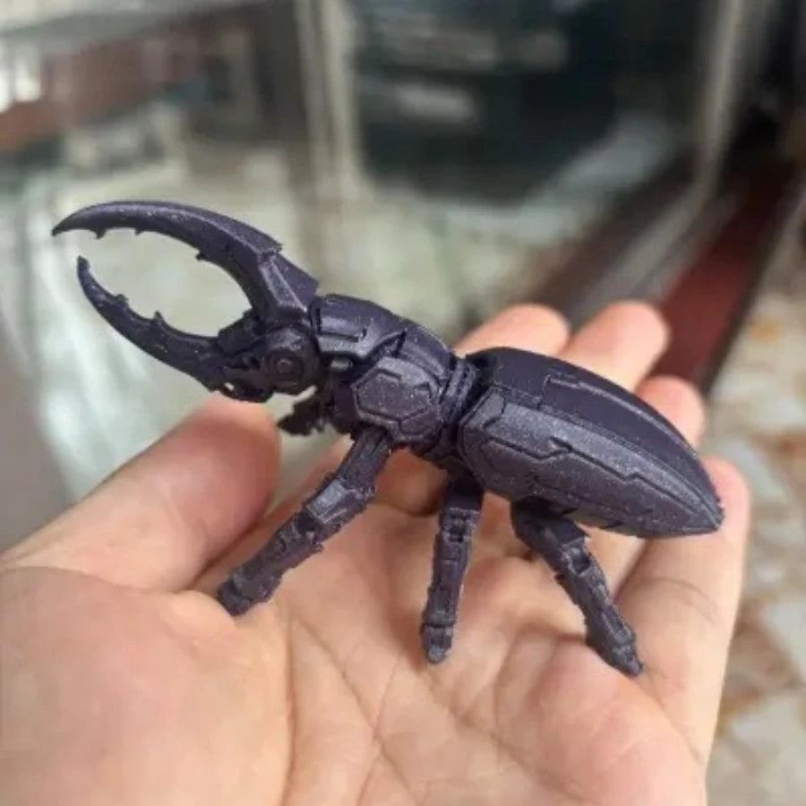 3D Printed Mechanical Hercules Beetle Model - Cyberpunk Style Robot Insect Figurine for Desk Decor & Collectible Gift Oasis Select