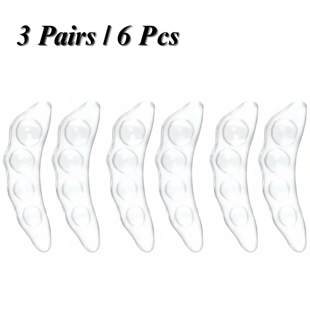 Soft Forefoot Pads Anti-Slip Self-Adhesive Gel Cushion Shoe Inserts for Women High Heels Sandals Flip Flops Comfortable Oasis Select 3 Pairs