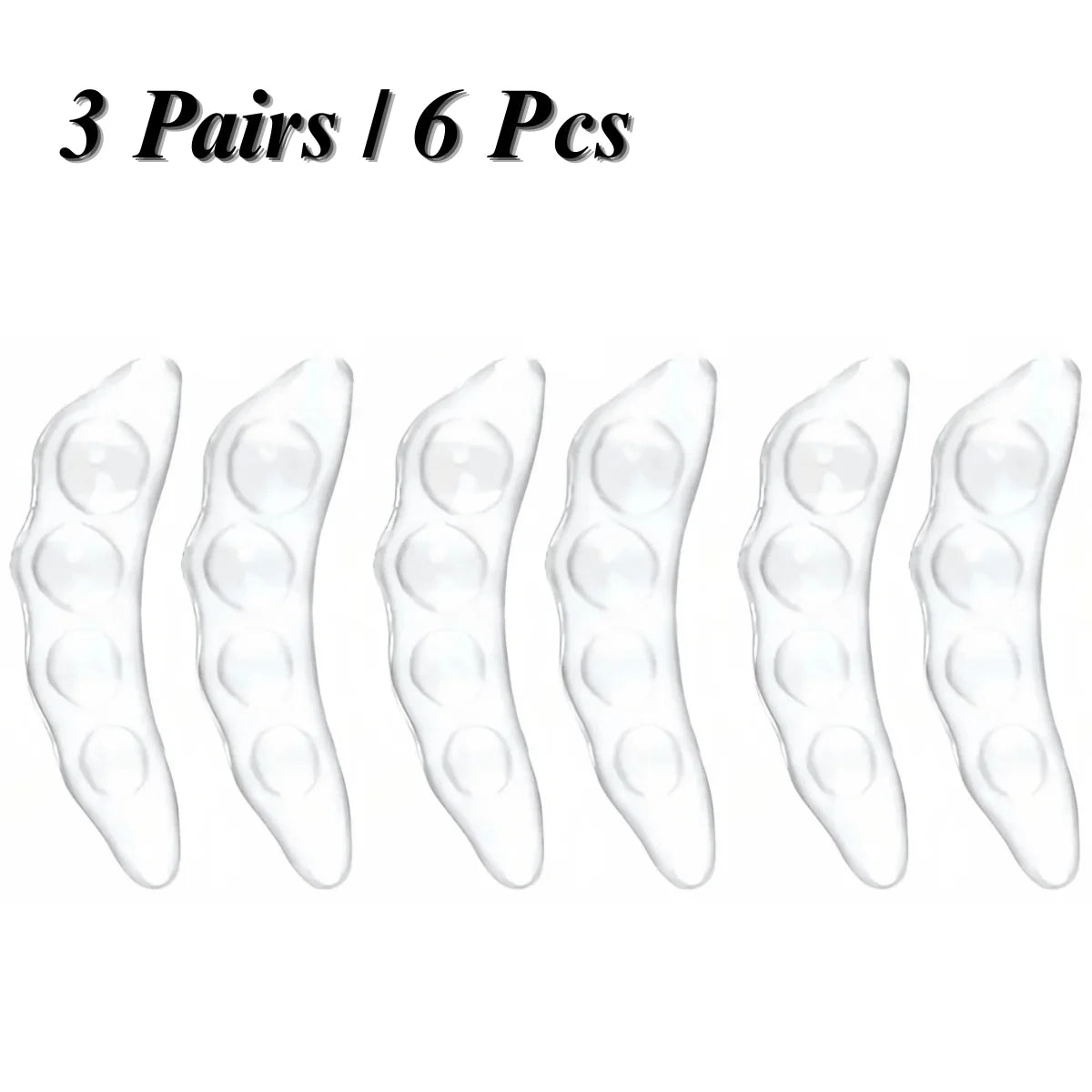 Soft Forefoot Pads Anti-Slip Self-Adhesive Gel Cushion Shoe Inserts for Women High Heels Sandals Flip Flops Comfortable Oasis Select 3 Pairs