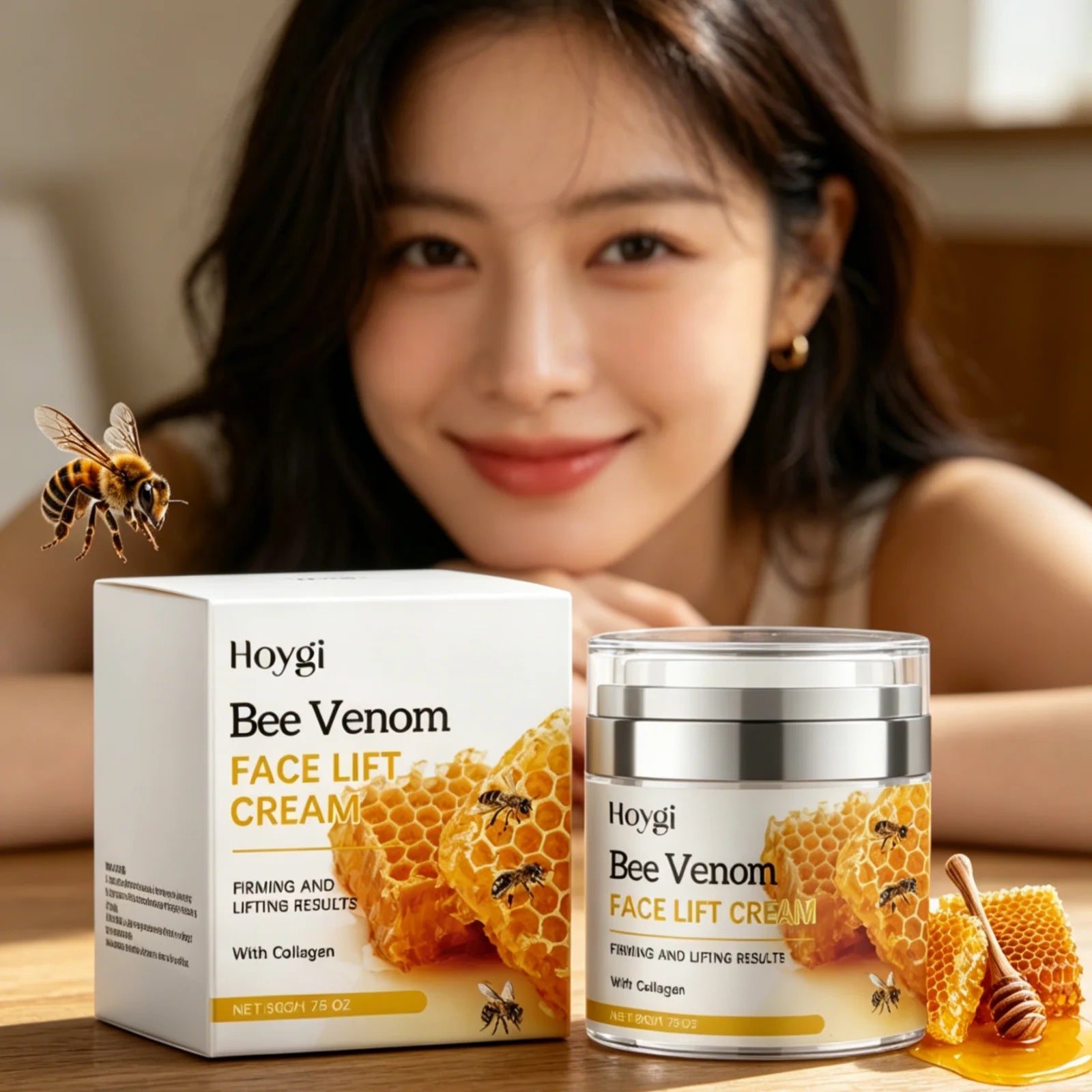 Hoygi Bee Venom Face Lift Cream – Anti-Aging Moisturizer 50g Anti-Aging Face Cream Oasis Select