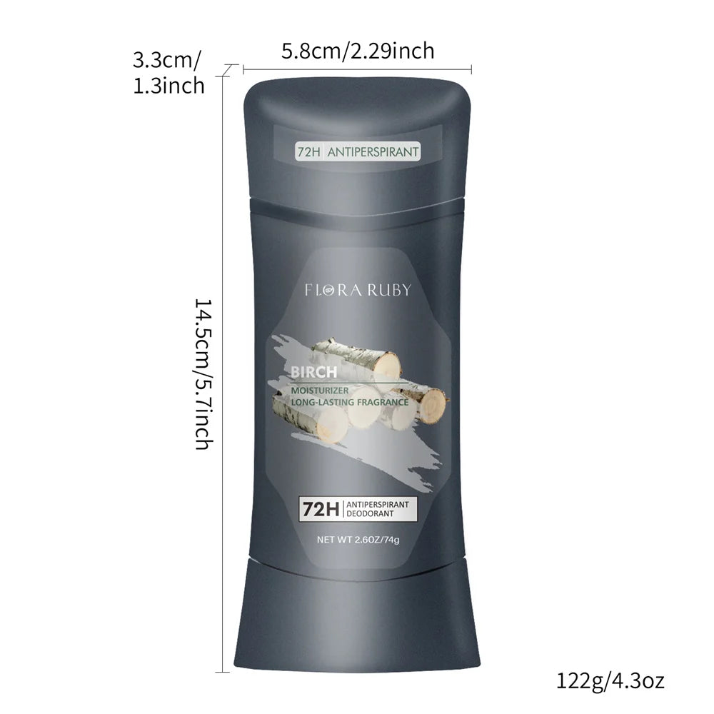 Men's Deodorant marine 72h Sandalwood Perfume Cream Aluminum Antiperspirant Deodorant Lasting Scent,Pure Sport Scent 74g/2.6OZ Oasis Select