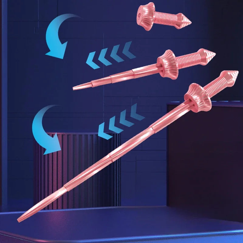 3D Printed Gravity Telescopic Sword Figurines Gravity Sword Creative Handmade Telescopic Toy Gift Model Art Trend Miniatures Oasis Select