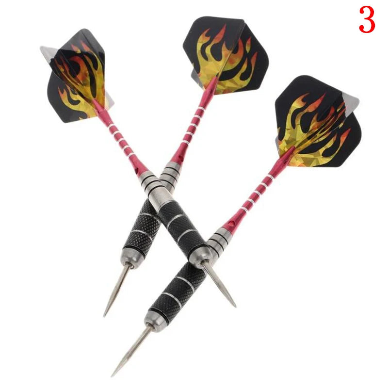 3 Pieces In A Pack 22g Anti-fall Needles Full Metal Darts Set Safety Video Game Darts Indoor Soft Darts Steel Shaft Darts Oasis Select C