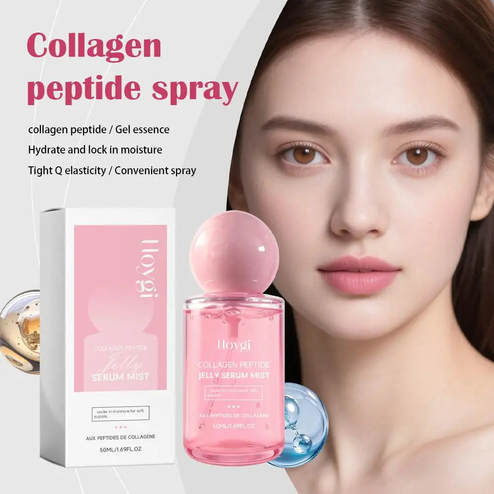 Collagen Peptides Face Serum Mist, Deep Hydrating Face Spray Plumping Smoothing Dry Skin Brighten Firming Revitalizing Skin Care Oasis Select
