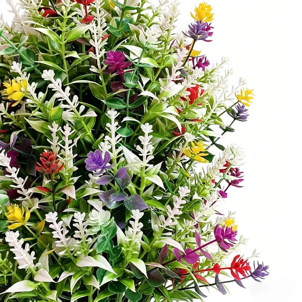 Artificial Six-Color Camellia Potted Plant | Outdoor & Indoor