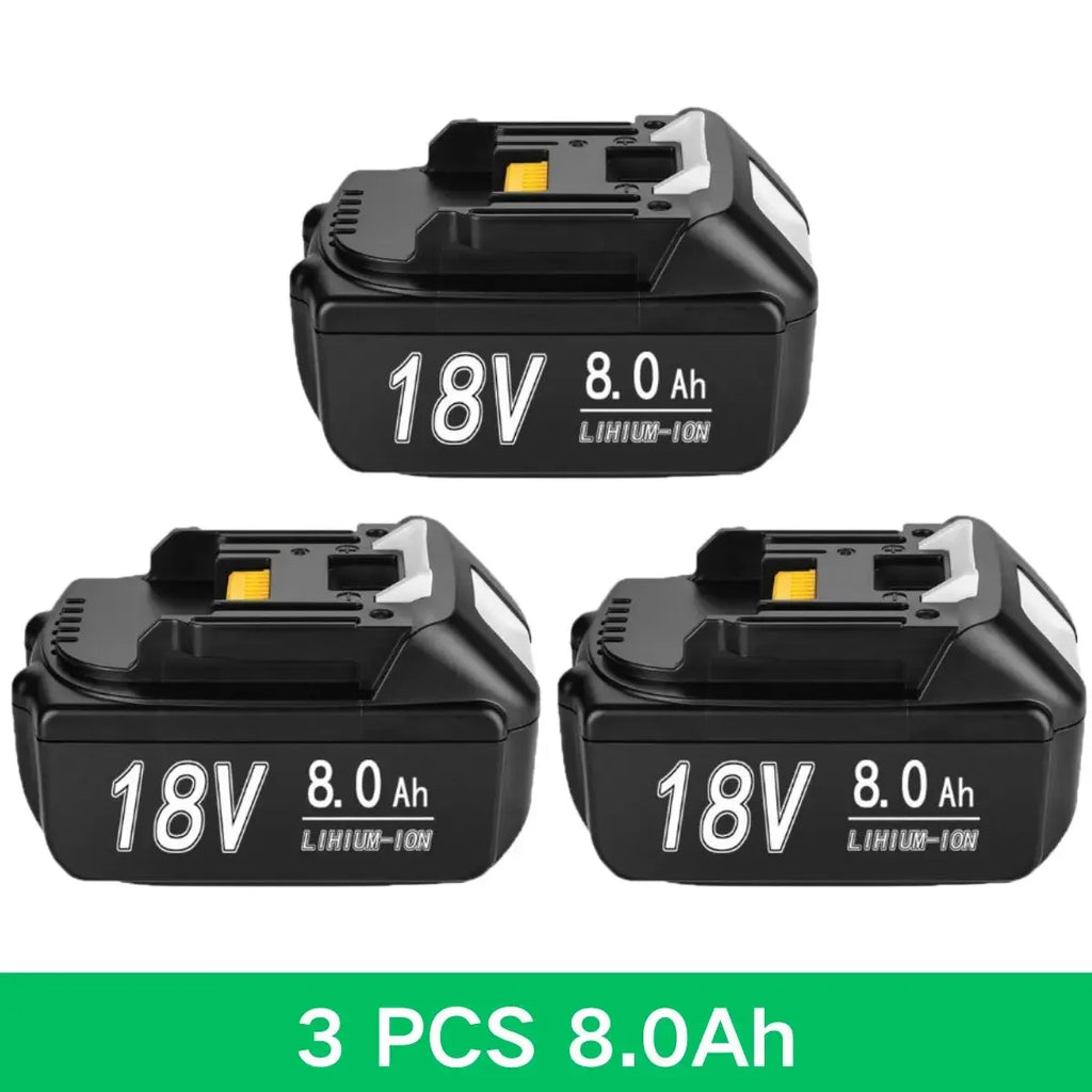 For Makita 18V 6Ah8Ah12Ah Battery Rechargeable Battery 18650 Lithium-ion Cell Suitable For Makita Power Tool Oasis Select 8Ah 3pcs