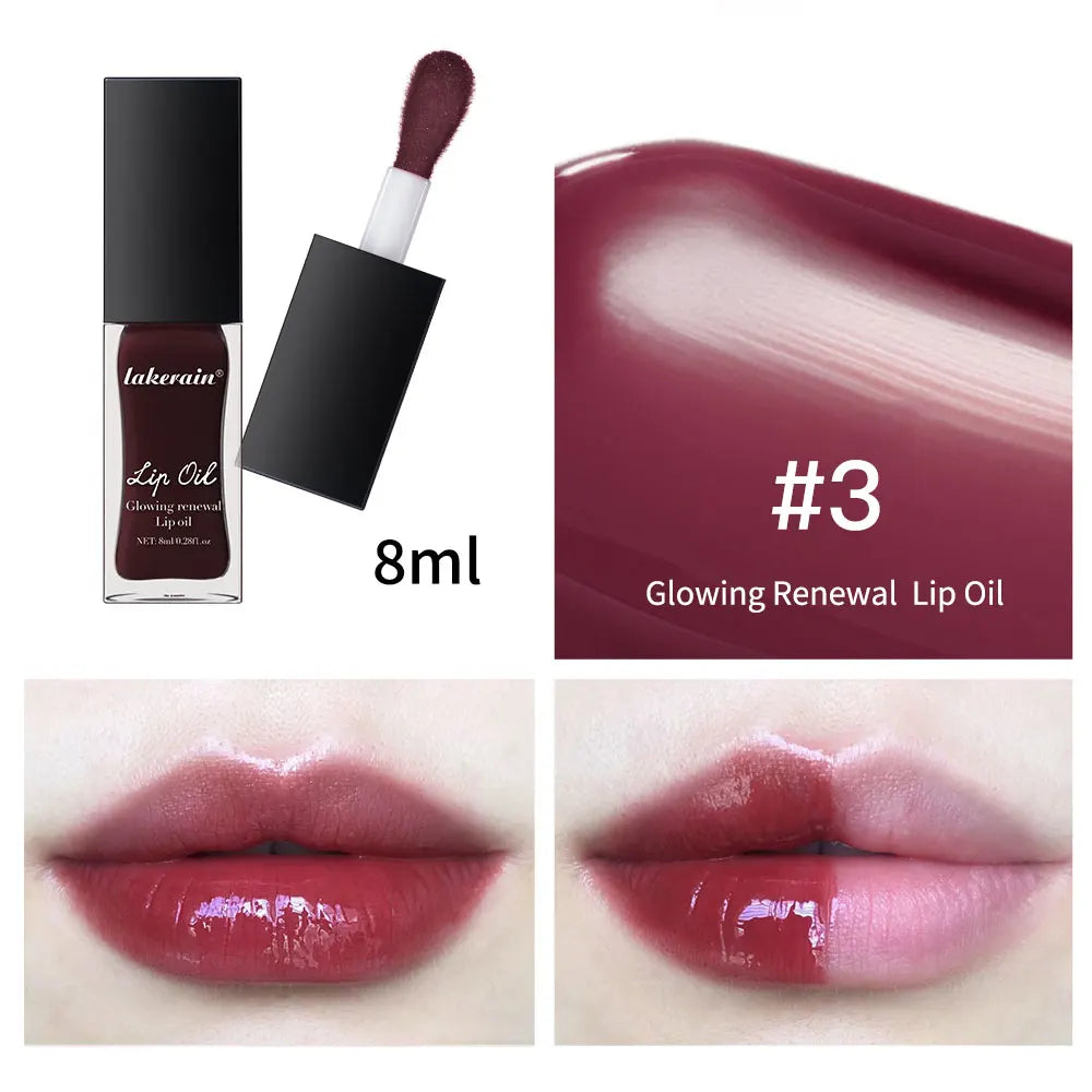 Glow Reviver Lip Oil Nourishing Tinted Lip Oil Moisturizing Honey Lip Gross Mirror Hydrating Lips Care Makeup Cosmetics Oasis Select