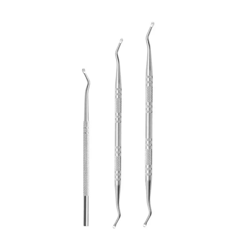 Stainless Steel Ingrown Toenail Removal Tool – Double-Ended Nail Care Tool Oasis Select 3PCS