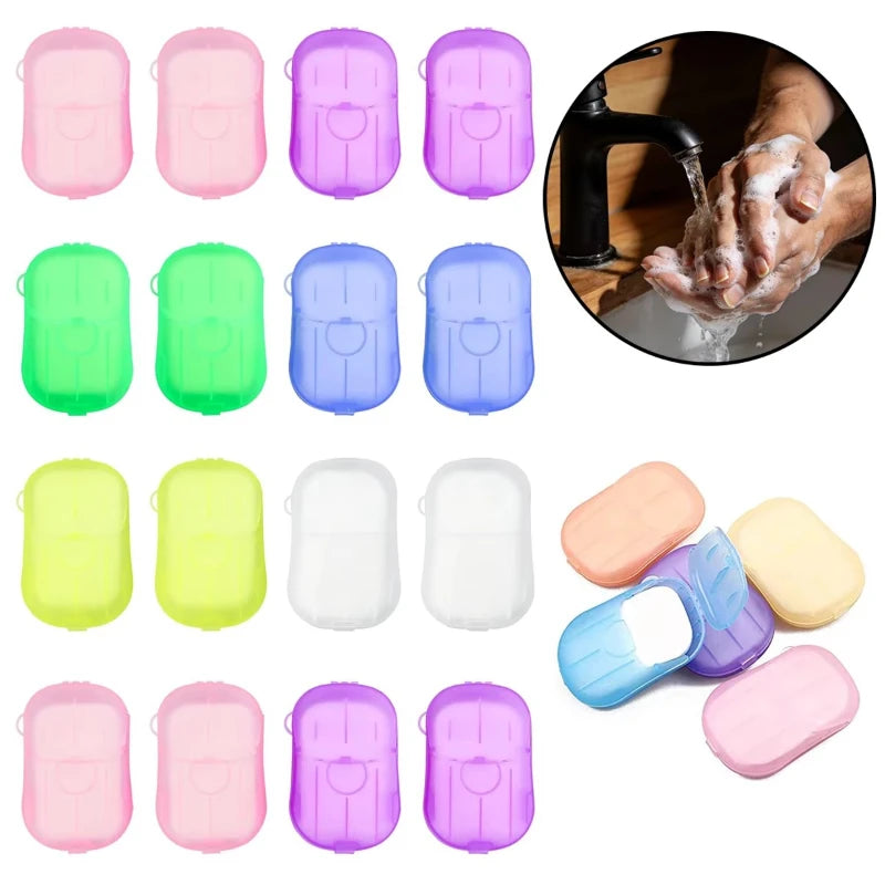 1-10pcs Portable Soap Paper Disposable Soap Paper Flakes Washing Cleaning Hand for Kitchen Toilet Outdoor Travel Camping Hiking Oasis Select