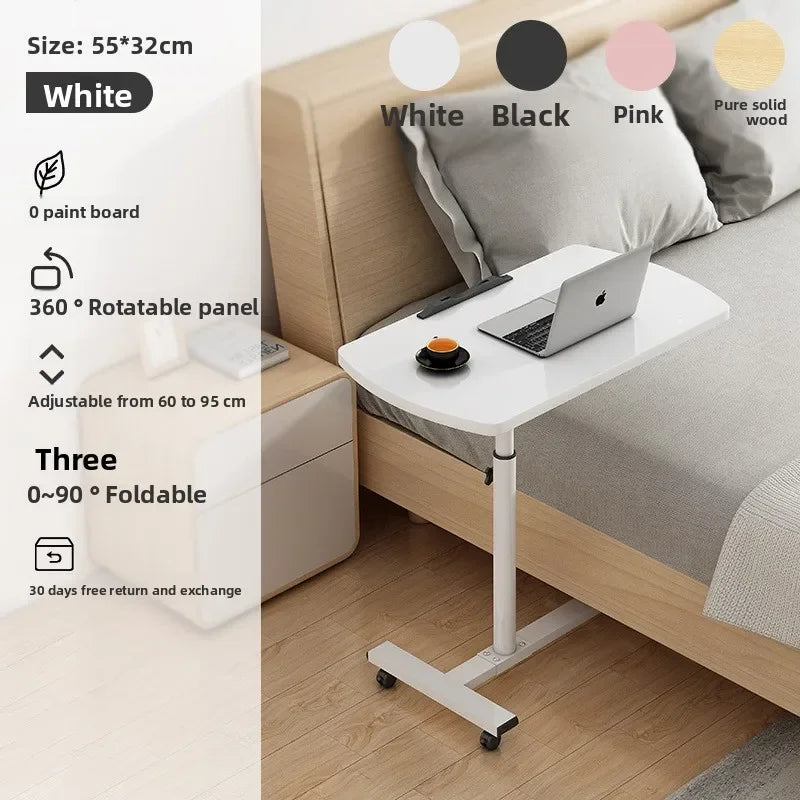 Laptop computer table Bedside table can be lifted and lowered 360 degrees Rotating desktop Simple portable mobile table Oasis Select