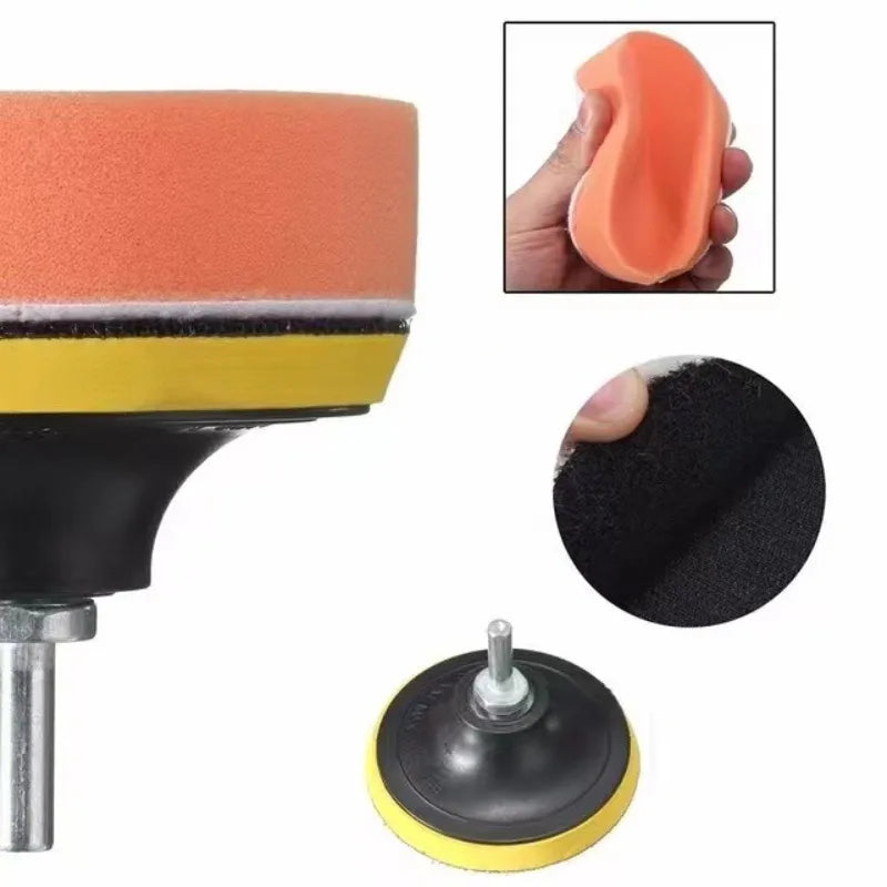 11PCS 3/5/7 Inch Polishing Pads Car Drill Bits Sponge Wool Polishing Pads Car Buffer Polisher for Sanding, Waxing, Sealing Glaze Oasis Select