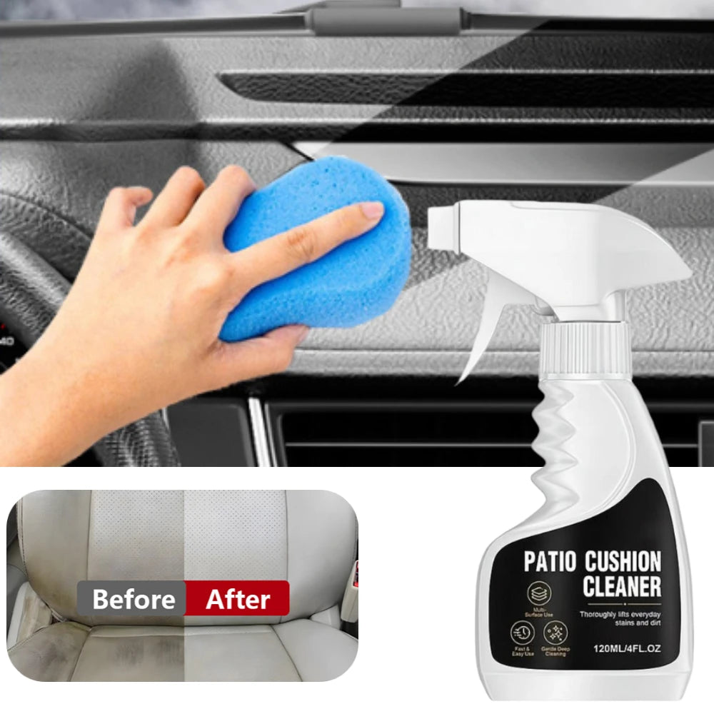 120ml Car Interior Fabric Cleaner Powerful Stain Removal without Damaging Materials for Living Room Sofa Cushion Pillow Textiles Oasis Select