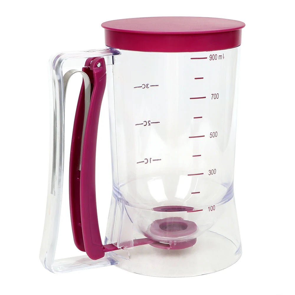 900ml Batter Flour Paste Dispenser For Cupcake Cookie Cake Muffins Measuring Cup Cream Speratator Pancake Batter Dispensers Oasis Select