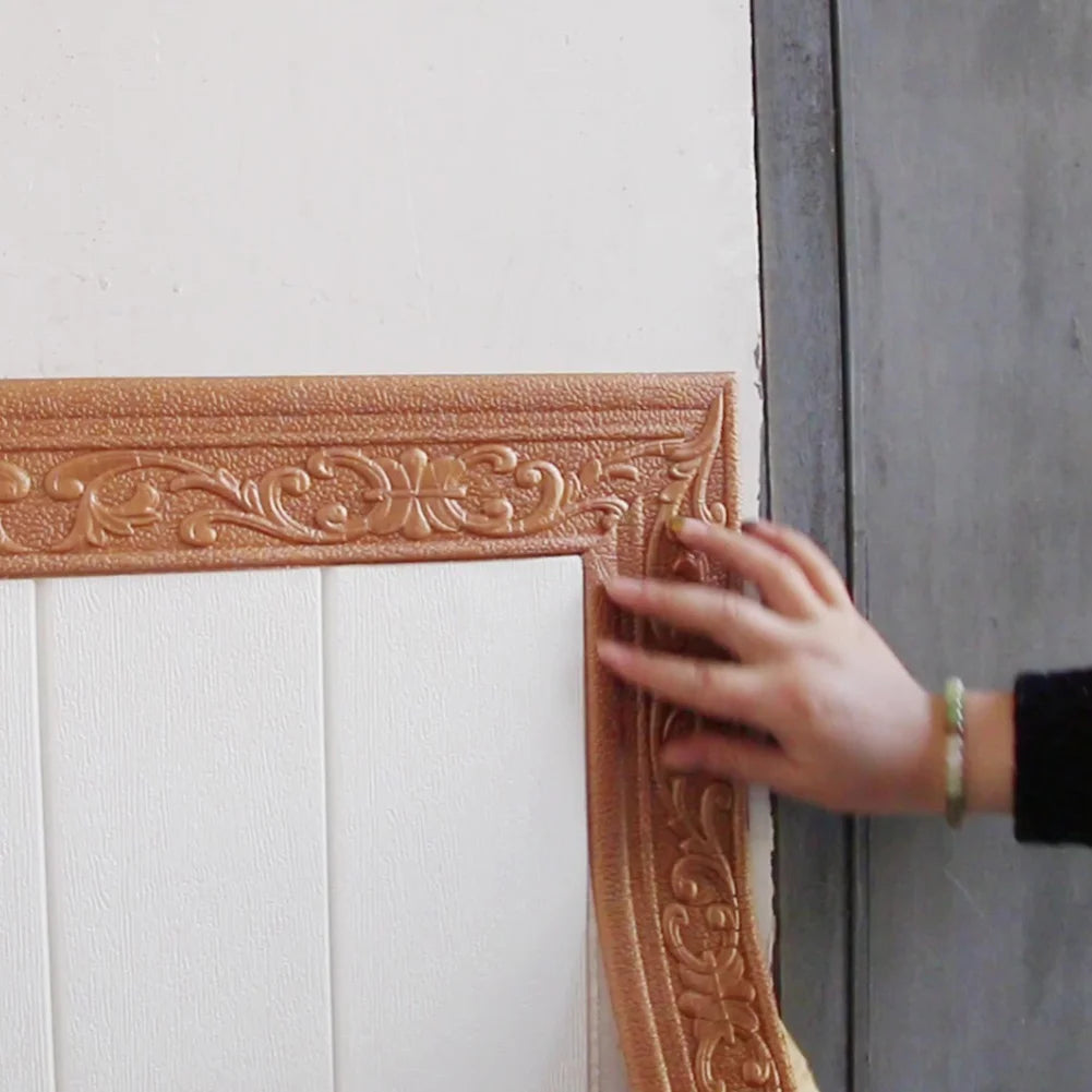 10m 3D Self-Adhesive Wall Trim Skirting Border | Waterproof Wall Border Trim Oasis Select