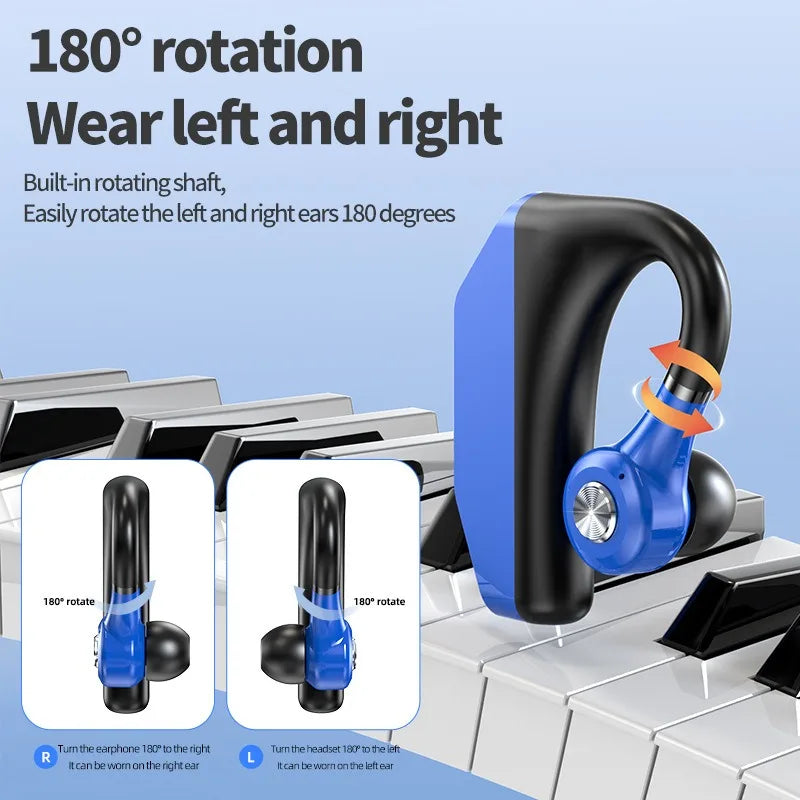 Bluetooth Business Earphones Talk/Music Time 20/30 Hours LED Digital Display With MlC Noice Cancelling Wireless Headset Oasis Select