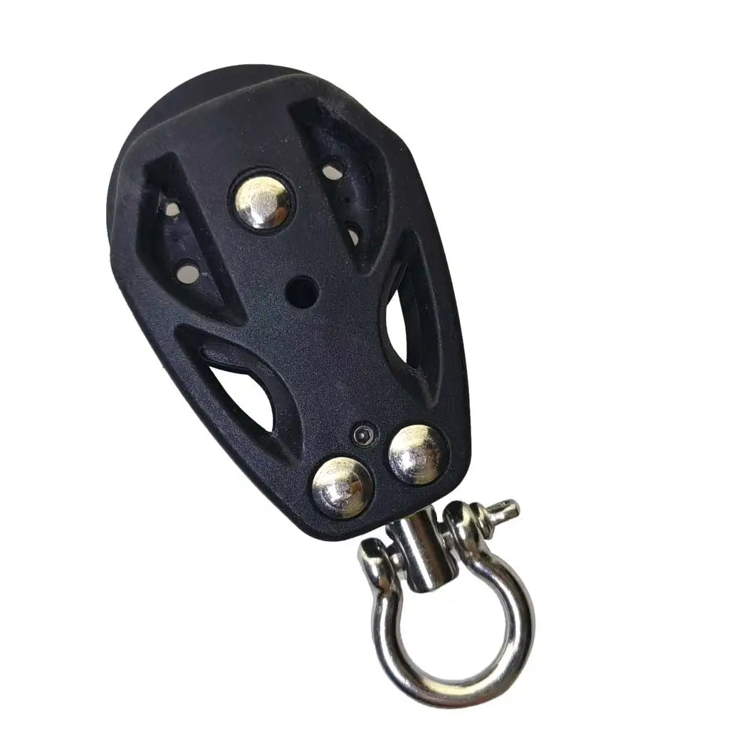 High Load Sheave Block Sailboat Single Pulley Swivel Shackle Sailboat Plain Bearing Block Rope Runner Boat Accessories Oasis Select