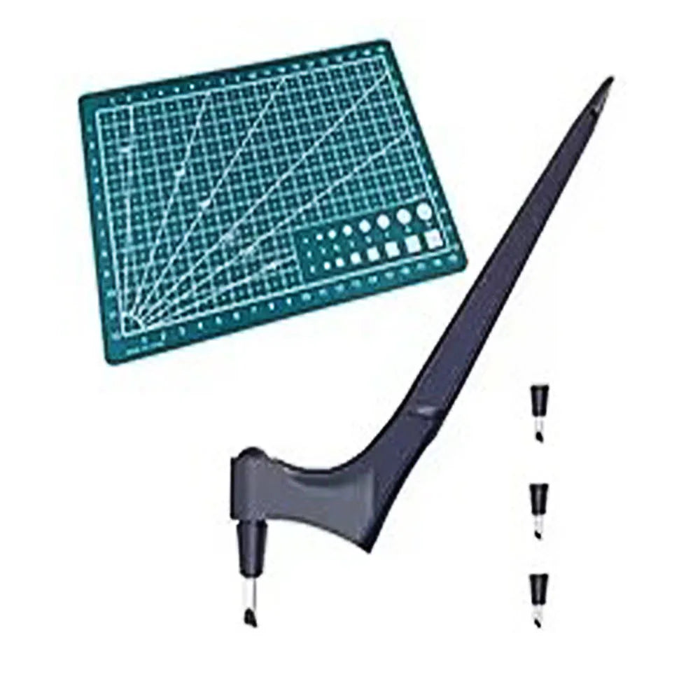 1/5/6Sets Craft Cutting Tools With 360 Degree Rotating Blade Paper-Cutter Art Carving Pen Tool Stainless Steel Cutter Knife Oasis Select dark blue set