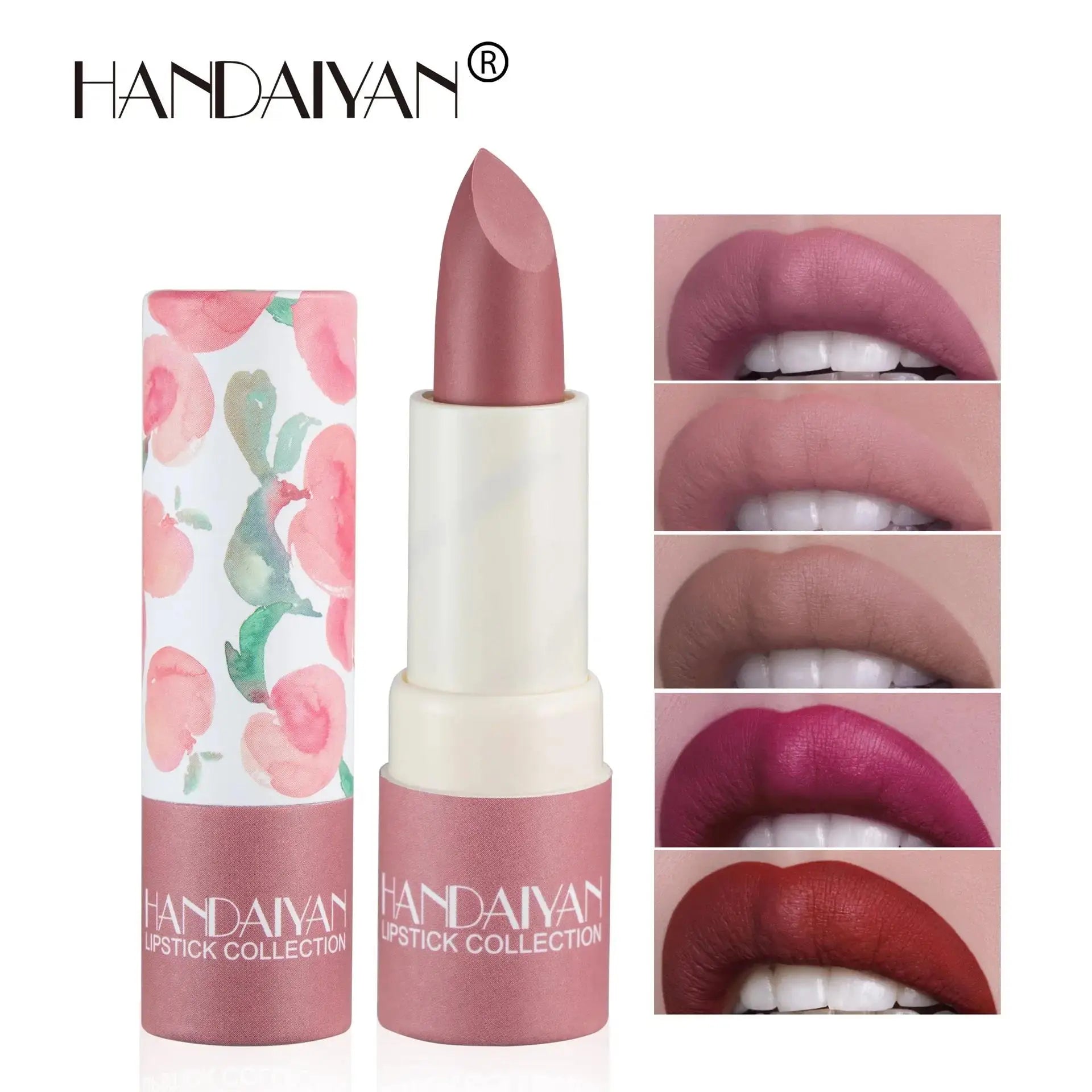 Handaiyan Velvet Matte Lipstick – 8 Shades, Waterproof & Moisturising