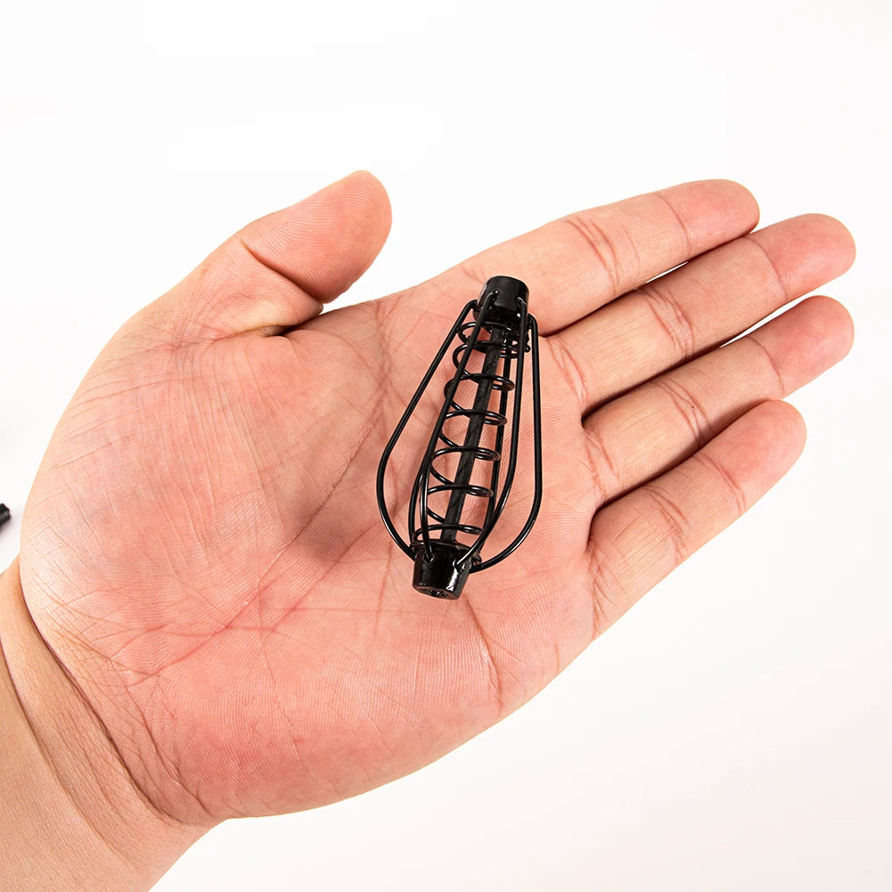 10PCS 15-30g Fishing Tackle Feeder Cage Round Lures Refill Rig Hook Bait Inline Wrap Case For Carp For Fishing Tools Accessories Oasis Select